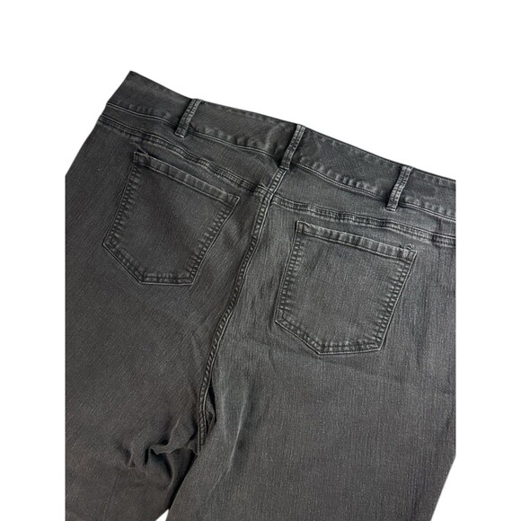 Torrid Black Denim Stretch Jeggings Size 28T Ankle Cropped Plus Size Black Jeans - Picture 6 of 11